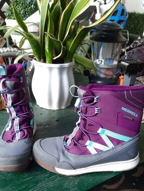 Merrell Kids Purple, Gray & Teal Winter Boots